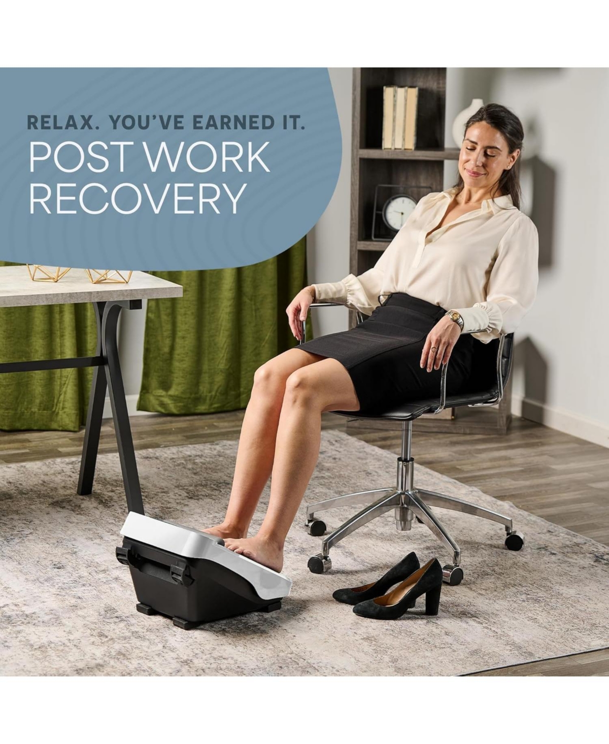 LifePro Foot Massager for Neuropathy - Heated Calf & Foot Therapy, Soothing Blood Revitalization