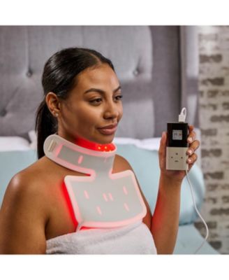 Red Light Therapy Face Mask with Neck Coverage - 3-Color LED Light Therapy for Skin Care at Home