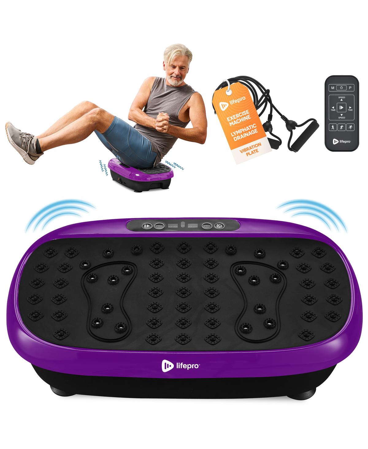 Lifepro Compact Vibration Plate Exercise Machine - Mini Full Body Platform for Lymphatic Drainage & Pain Relief