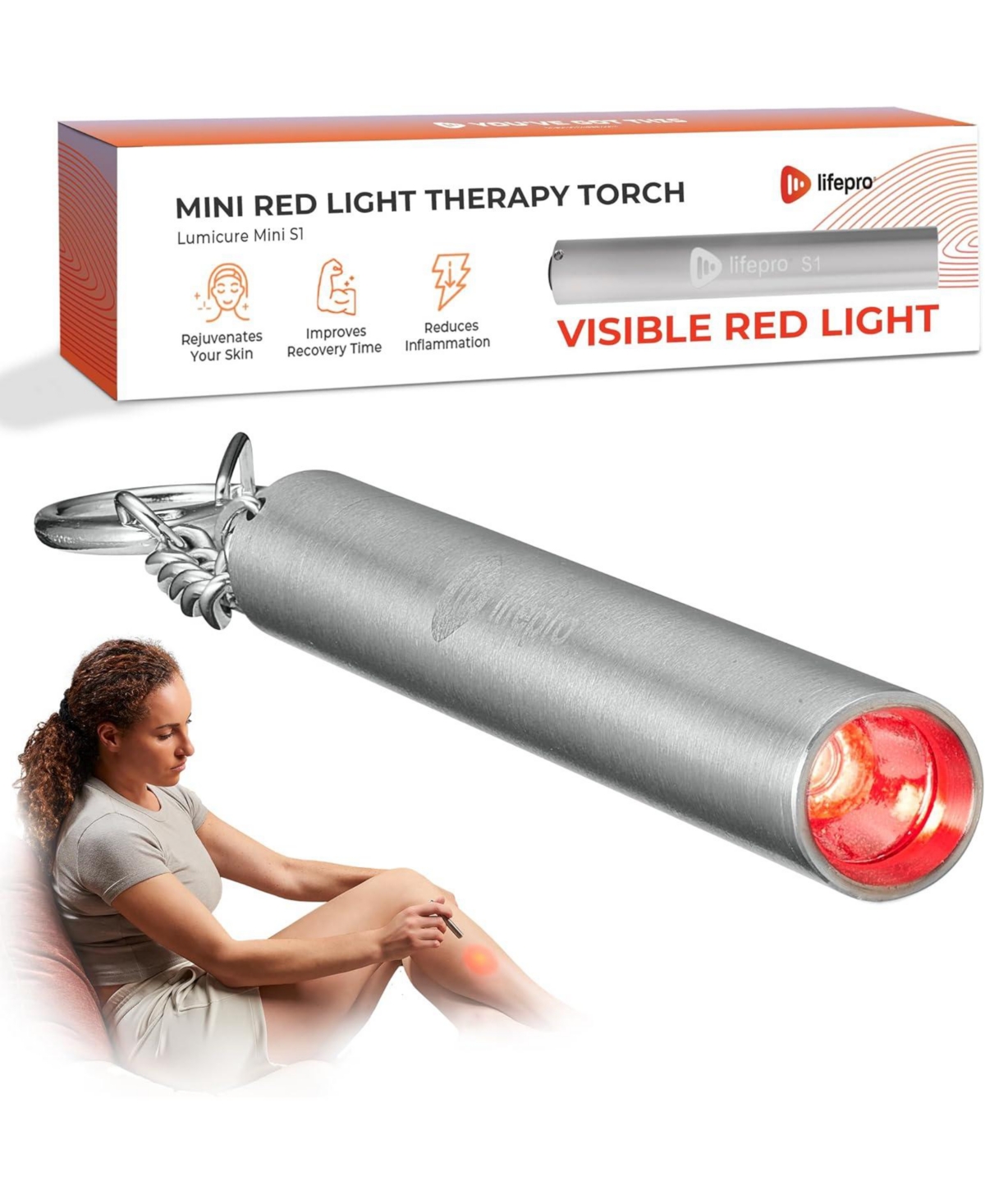 Lifepro Infrared & Red Light Therapy Device – Portable Near Infrared Light for Joint & Muscle Pain Relief – Compact Design for Body & Fa