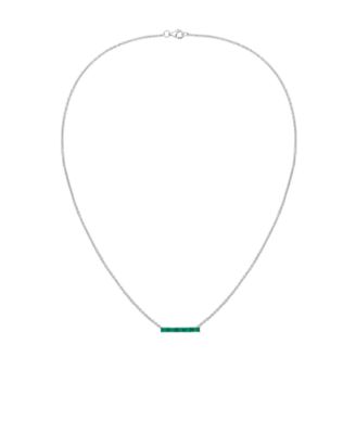 Lab-Grown Sapphire (5/8 ct. t.w.) Necklace in Sterling Silver (also in Multi-Stone)