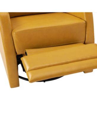 Donat Faux Leather Swivel Recliner