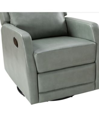 Donat Faux Leather Swivel Recliner