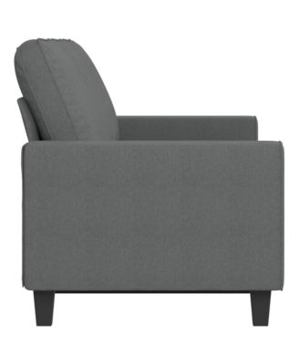 3-Seater Sofa Dark Gray 70.9" Fabric