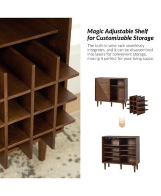 Alfred Tall 3-Door Accent Cabinet with Adjustable Shelves