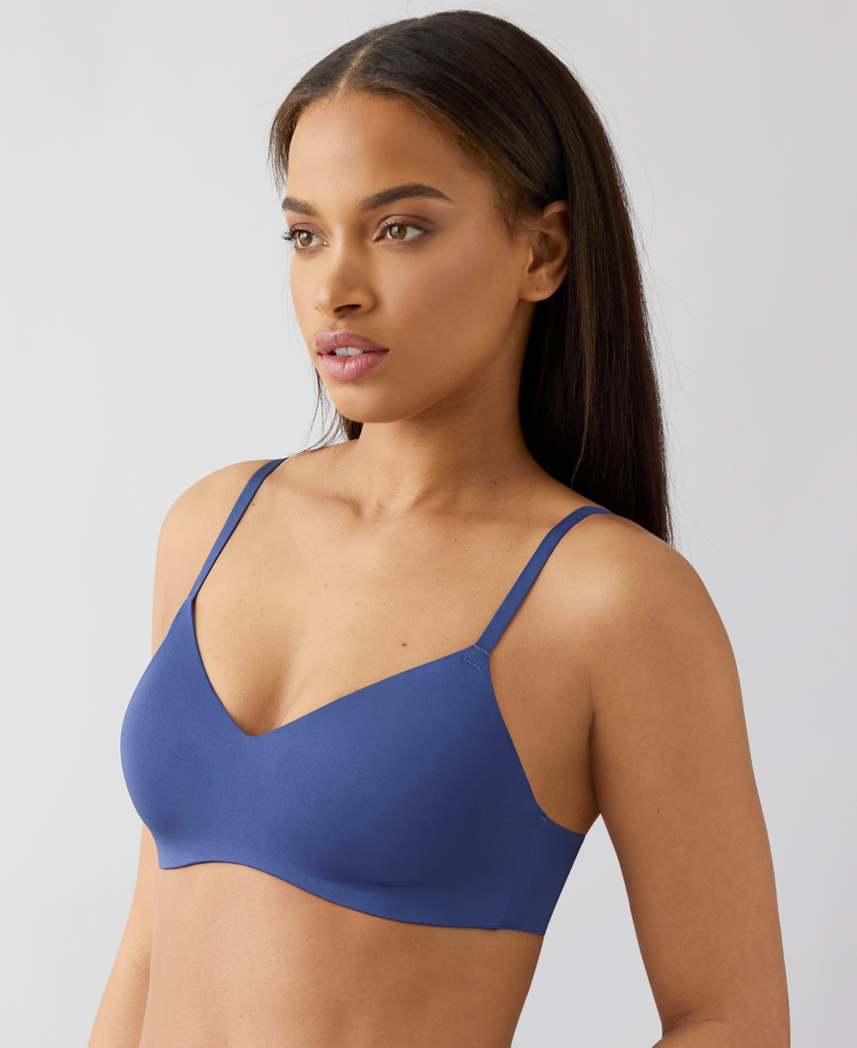 B.tempt'd By Wacoal Women's Spotlight Wire-free Contour T-shirt Bra, 956293 In Blue