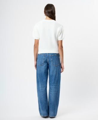 Women's Remy Collared V-Neck Top