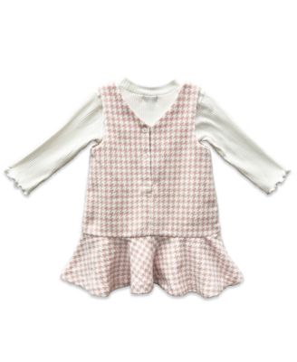 Baby Girls' Mock Neck T-Shirt and Long-Sleeve Jumper, 2-Piece Set