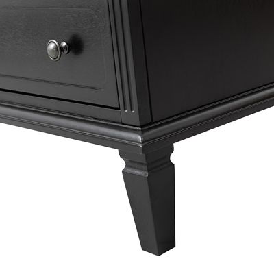 Kamilo Transitional 2-Drawer Solid Wood End Table