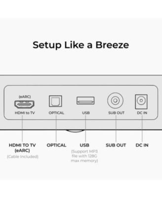 Skywave F30 3.1.2ch Sound Bar with Dolby Atmos for Smart TV, Home Theater, 300W