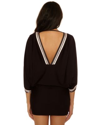 Women's Bougainvillea V-Neck Swim Tunic Cover-Up