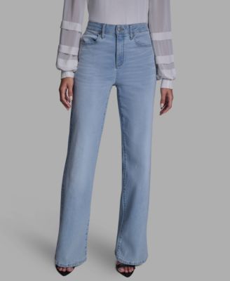 BCBG - Women's Wide Leg Mid Rise Jeans