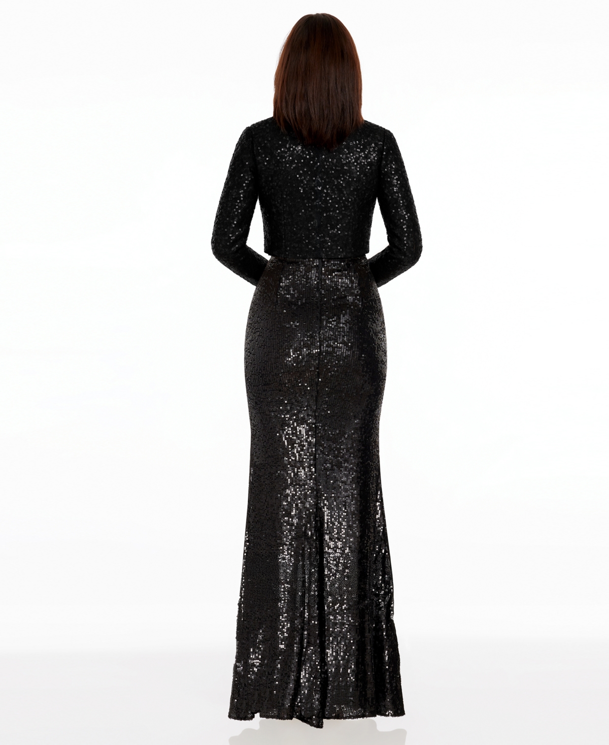 Dress the Population Women's Collarless Jacket