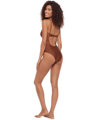 Women's Bandeau Neck One-Piece Swimsuit
