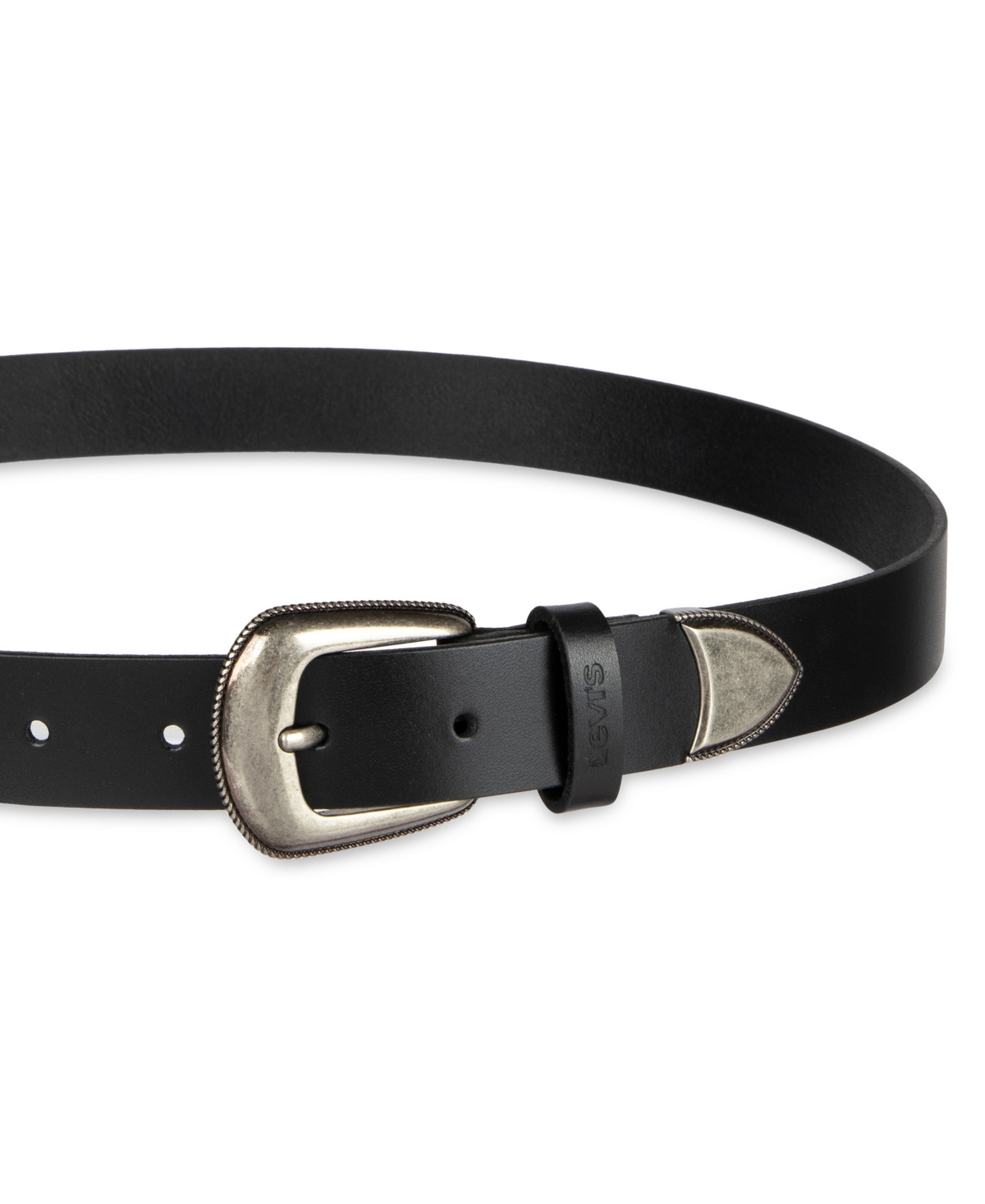 Levi's Women's Western Style Rope Detail Buckle Belt In Black