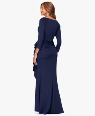 Petite V-Neck 3/4-Sleeve Dress