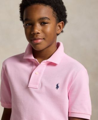 8-20 Boys' Cotton Mesh Logo Polo Shirt