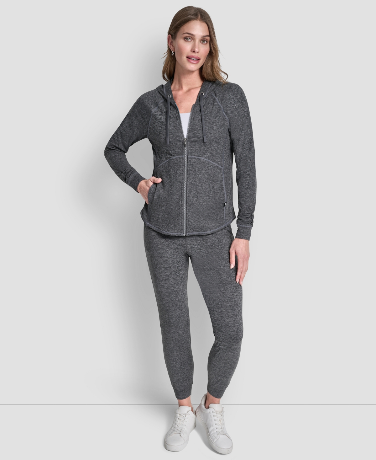 Dkny Women's Full-Zip Long-Sleeve Hoodie
