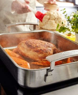 Industry 5 Stainless Steel 15.75" Roasting Pan