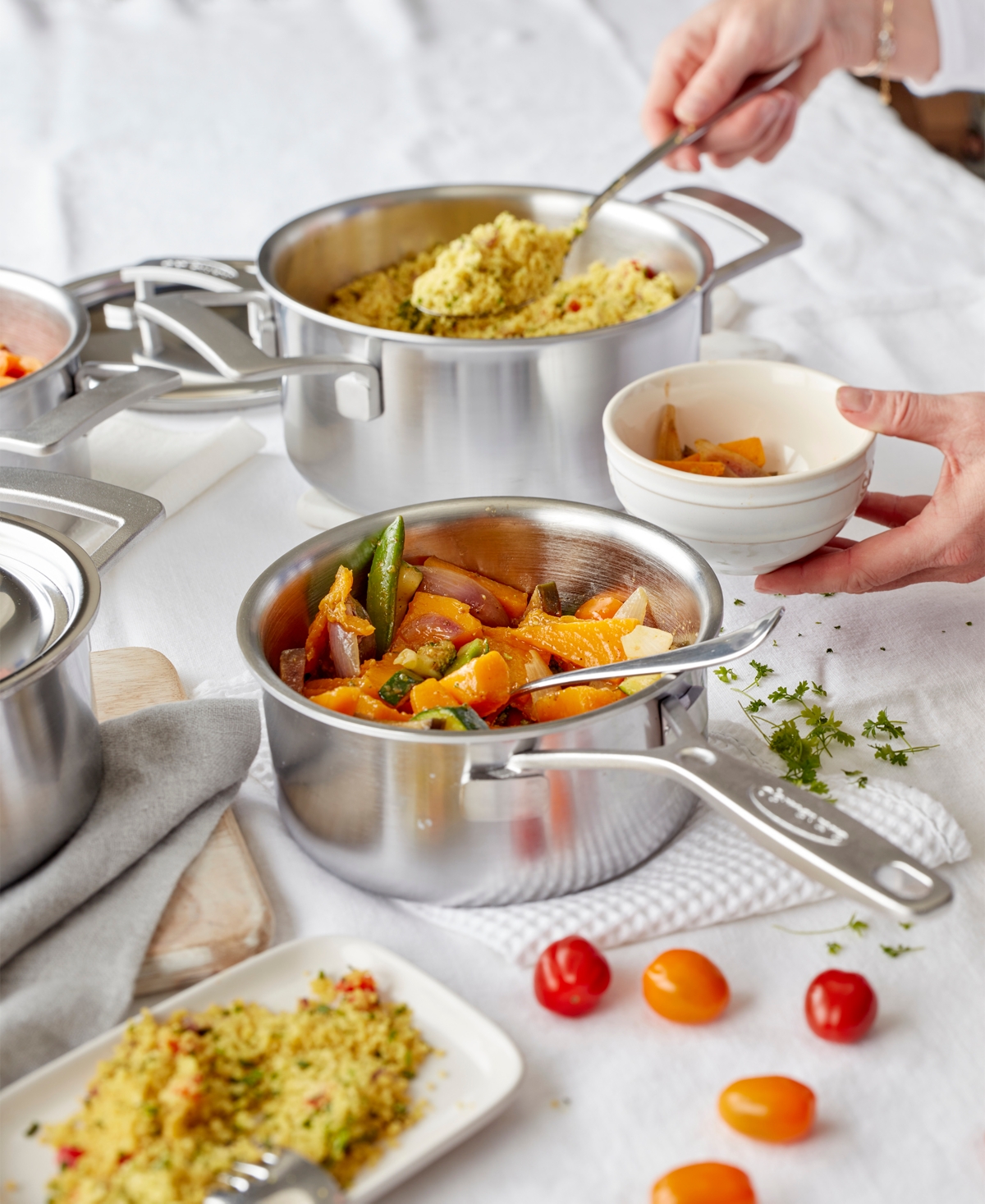 Demeyere Industry 5 Stainless Steel 1.5-quart Saucepan In Metallic