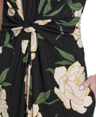 Petite V-Neck Short-Sleeve Jumpsuit