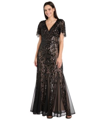 R & M Richards - Women's V-Neck Short-Sleeve Dress