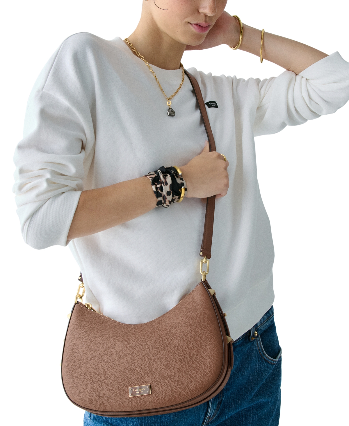 kate spade new york Liv Small Pebbled Leather Convertible Shoulder Bag