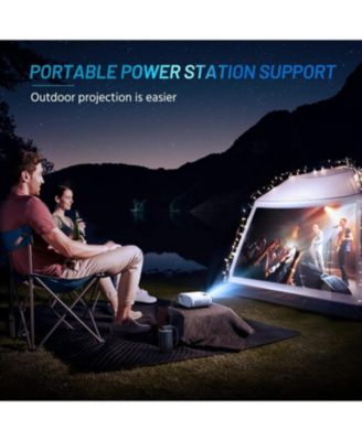 Mini Projector for iPhone, ELEPHAS 2024 Upgraded 1080P HD Projector, 8000L Portable Projector with Tripod and Carry Bag, Movie Projector Compatible with Android/iOS/Windows/TV Stick/HDMI/USB