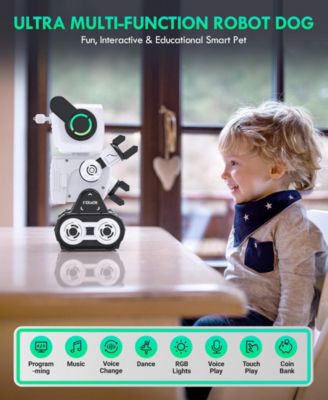 Smart RC Robot Toy for Kids Ages 3+ Years with Voice Change, Coin Bank