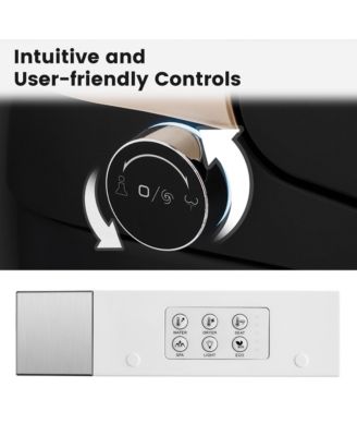 Smart One-Piece Bathroom Fixture With Heated Seat, Auto Flush, Automatic Lid, Wash And Air Dryer