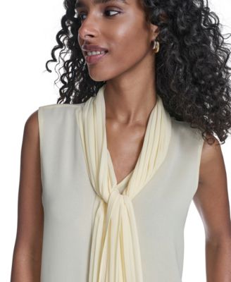 Petite Sleeveless V-Neck Top