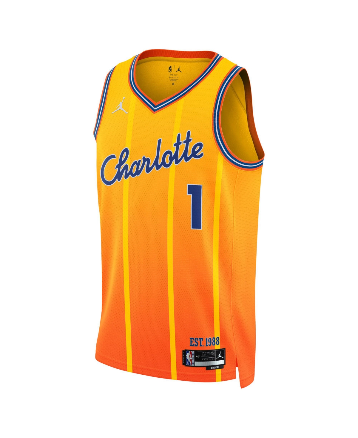 Nike Men's and Women's Lamelo Ball Orange Charlotte Hornets 2025/26 City Edition Swingman Jersey