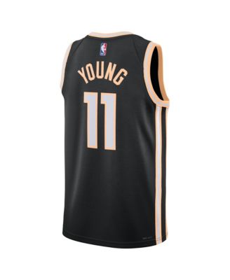 Men's and Women's Trae Young Black Atlanta Hawks 2025/26 City Edition Swingman Jersey