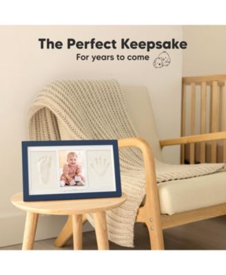 Duo Baby Hand and Footprint Kit, Baby Handprint Kit, Newborn Photo Frame, Baby Keepsake for New Mom
