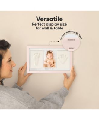 Duo Baby Hand and Footprint Kit, Baby Handprint Kit, Newborn Photo Frame, Baby Keepsake for New Mom