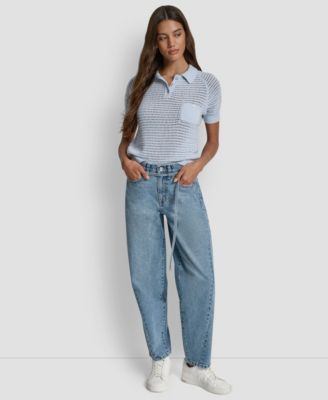 DKNY Jeans - Women's Mid-Rise Forward Seamed Barrel Jeans