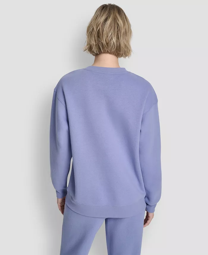 Women's Metallic Crew Neck Sweatshirt - thumbnail 5