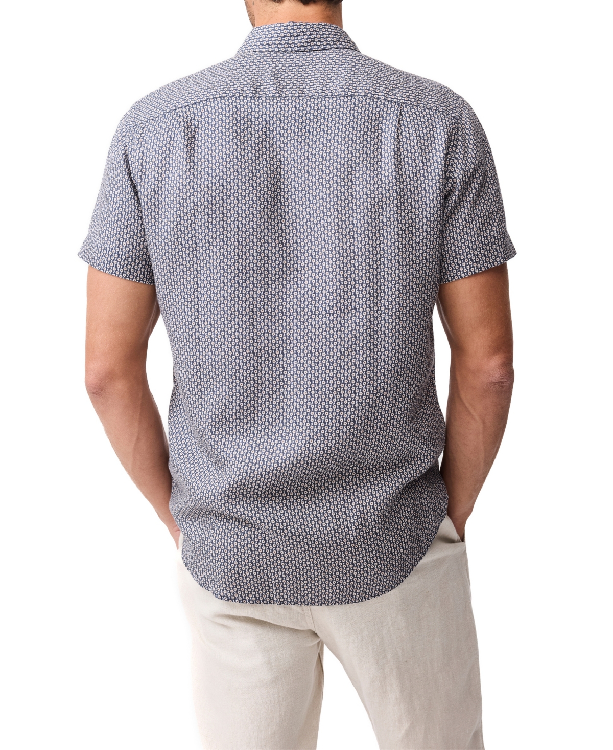 Rodd & Gunn Men's Short-Sleeve Featherson Linen Shirt