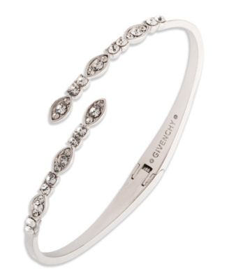 Glass Crystal Bypass Cuff Bracelets (also in Gold-Tone and Rose Gold-Tone)