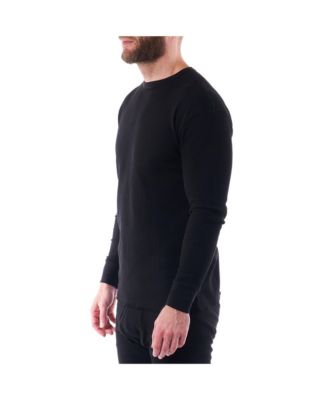 Men's Thermal Long Sleeve Top Waffle Knit Shirt Base Layer Underwear