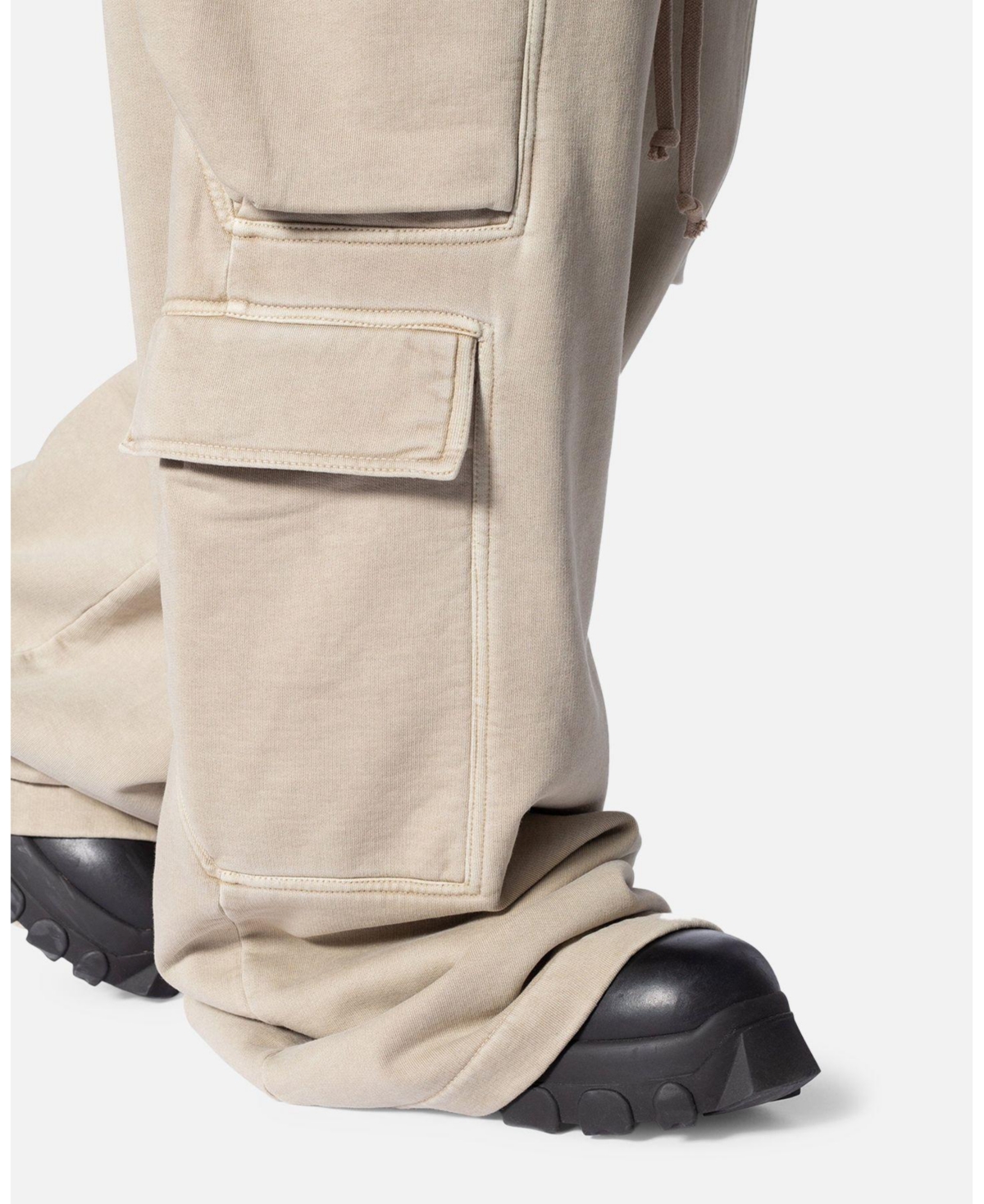 mnml Men's Rave Double Cargo Sweatpants Washed Earth