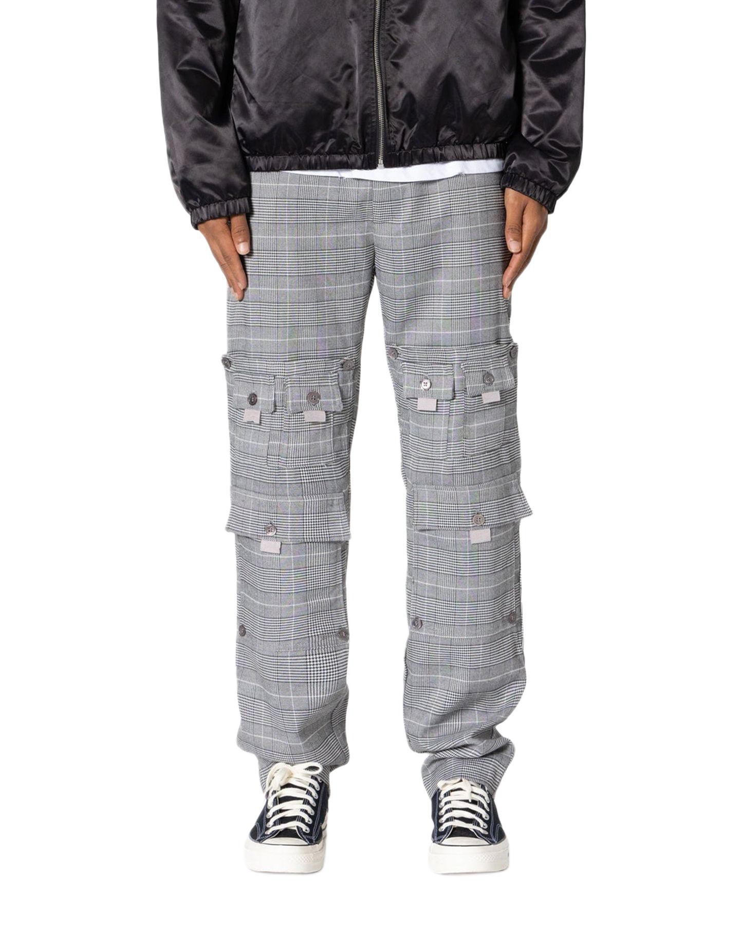 Мужские брюки mnml Plaid All Over Pocket — фото 1