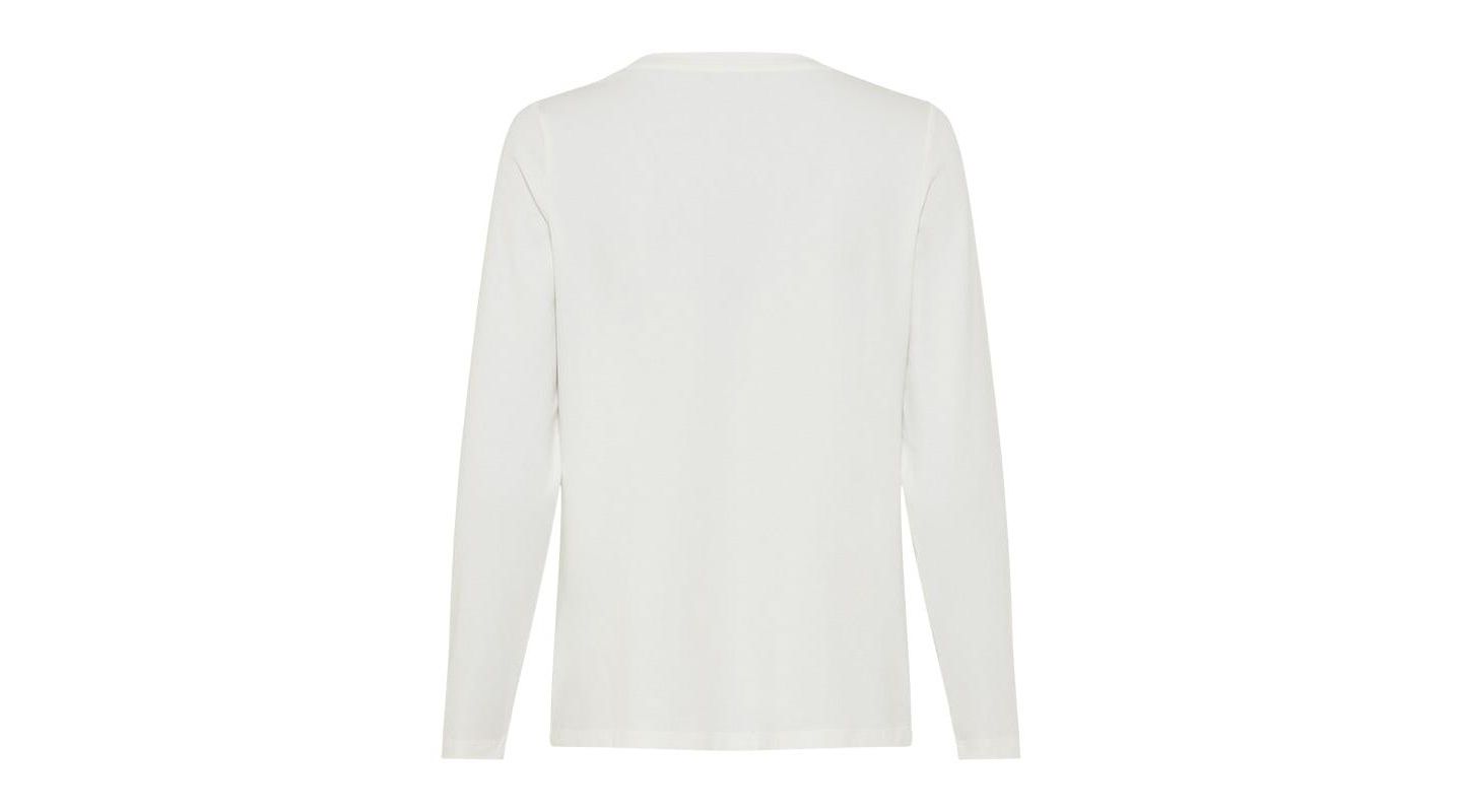 Женская футболка Olsen Studded Trim, Casual, Stylish, цвет: Молочный белый — фото 6