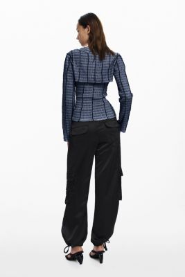 Women's Detachable texture T-shirt