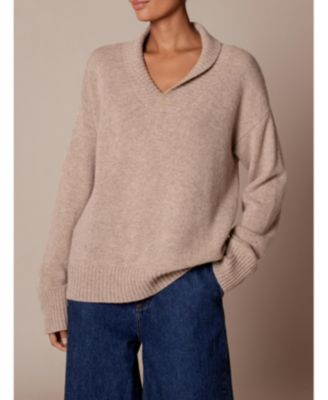 Women's Shawl Collar Slouch Sweater