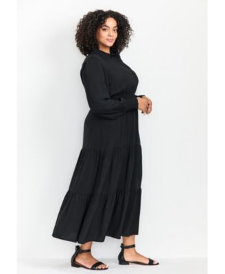 Women's Plus Size Shiloh Tiered Maxi Dress
