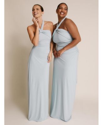 Women's Halter Neck Stretch Bridesmaid Dress