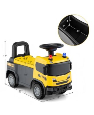 Kids Ride On Police Push Car With Lights Sounds And Under Seat Storage