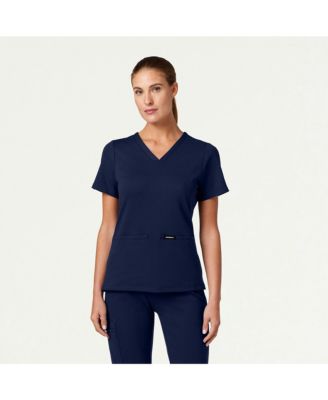 Women's Cesi 2-Pocket Slim Knit V-Neck Scrub Top