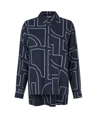 Women's Malmanja Long Sleeve Printed Long Shirt